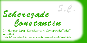 seherezade constantin business card